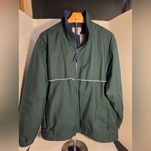 VTG LL BEAN Jacket Men's L Green GORE-TEX Windbreaker Full Zip Nylon Mesh Lined